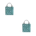 thumbnail image 4 of Injueey Bolsa de almuerzo reutilizable portátil, fiambrera aislada, tela de lona con papel de aluminio, bolso de mano para almuerzo para mujeres/hombres verde y 1 # 2piezas Injueey CBP106726, 4 of 5