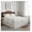 Espresso,Traditional, variant on Cassandra Queen Tufted Headboard, Upholstered in Durable Linen Fabric – Premium Foam Cushioning, Adjustable Height, Floating Wall or Bed Frame Mount, Compatible with Adjustable Beds
