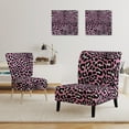 thumbnail image 5 of Designart "Pink and Black Leopard " Upholstered Cabin & Lodge Accent Chair and Arm Chair, 5 of 5