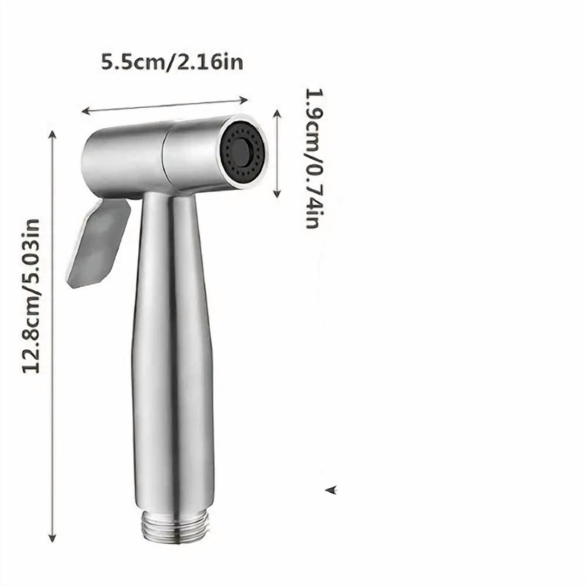 Hand Held Stainless Steel Bidet Sprayer For Personal Hygiene & Cleaning