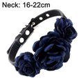 thumbnail image 2 of Collar de perro Collar de mascota Diseño de flor rosa ajuste cachorro niña Chihuahua Yorkie ajustable hecho a mano, 2 of 5
