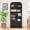 Black, variant on YOCWO 70" Tall Arched Bookcases with 1 Large Drawers & 4 Shelves, Wooden Bookshelf with Carved Line and Curved Top for Living Room Office, Walnut