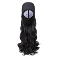 thumbnail image 5 of 18" Long Curly Baseball Hat with Hair Cap Wig Full Wigs, 5 of 5