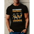 thumbnail image 3 of Pittsburgh Football Legends Men's T-Shirt - Casual,, Short Sleeve, Vintage Cotton Tee with Retro Graphic Design, 3 of 9