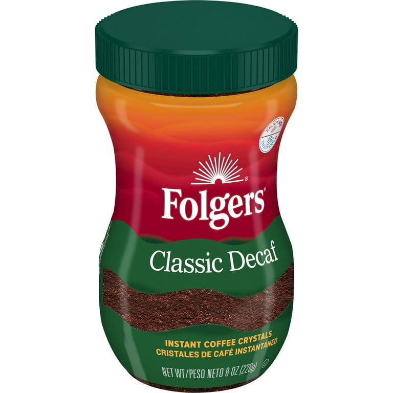 Instant Coffee Crystals, Classic Decaf, 8 oz Instant Coffee Crystals, Classic Decaf, 8 oz