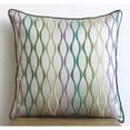 thumbnail image 4 of Decorative Pillow Covers, Multi Color Throw Pillow Cover Couch, Multicolor Embroidered Throw Pillow Cover, 18x18 inch (45x45 cm) Pillow Cover, Square Jacquard - Multicolor Waves, 4 of 4