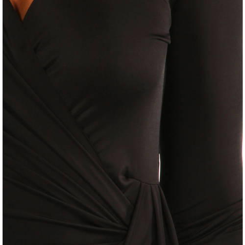 Women's Long V-neck Wrap Dress