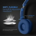 thumbnail image 5 of Mpow Headset, USB Headset with Noise Reduction Sound Card, In-line Control, Protein Memory Earmuffs for Skype Calls with Mac and PC (Blue), 5 of 8
