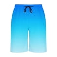 thumbnail image 5 of Mens Swim Trunks 9 Inch Board Shorts Bathing Suit Swimwear with Pockets No Liner Quick Dry for Beach Swimming Size 3XL Sky Blue, 5 of 6