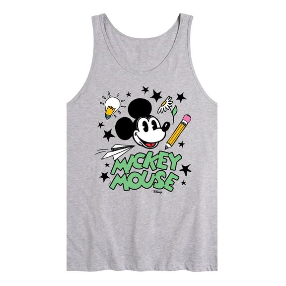 Disney - Mickey Mouse - School Doodles - Men's Jersey Tank Top