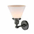 thumbnail image 2 of 203SW-OB-G41 Innovations Lighting Cone - 1 Light Wall Sconce In Industrial Style-10 Inches Tall and 8 Inches Wide-Oil Rubbed Bronze Finish-Matte White, 2 of 2