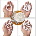 thumbnail image 4 of Set of 7 cookie cutters in the shape of a leaf and tropical flower for sugar paste, candies, cake decoration, 4 of 5