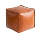thumbnail image 2 of Amzcrzy Caja De Almacenamiento De Adornos De Piel Sintética, Reposapiés Otomano Acolchado, Marroquí, Sin Relleno, Funda Para Pie, Cojín Para El Suelo, Reposapiés, Sin Relleno, Contenedores De Almacen, 2 of 7