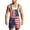 #2-Red, variant on Men's 4th Of July Pants Patriotic July 4th Usa Flag Star Striped Printed Bib Overalls Waist Drawstring 4th Of July Soft Romper Jumpsuit Festival Clothes