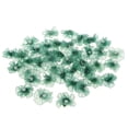 thumbnail image 1 of 40 Piezas Flores Hechas a Mano Macarena con Botón Pna para Bricolaje Damas Diadema Mujeres Accesorios Verde, 1 of 7