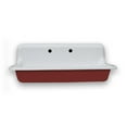 thumbnail image 2 of NBI Drainboard Sinks 36" x 18" Single Bowl Rookwood Red Reinforced Cast Acryllic Sink, 2 of 3