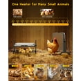 thumbnail image 6 of Magicfly Chicken Coop Heater, 200W with Smart Thermostat & Timer, 5-level Height Adjustment, Remote Control & Protective Cover for Ducklings, Chicks, Poultry Animals, 6 of 13