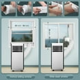 thumbnail image 6 of Havato 5000 BTU(8000 ASHRAE) Portable Air Conditioner, Covers up to 150 Sq. Ft., Integrating Dehumidification, Fan and Refrigeration, 24-Hour Timer, White, 6 of 7