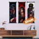 thumbnail image 5 of Cuadro colgante de Naruto, obra de arte de pared de anime, cuadro de desplazamiento, lienzo, figuras de dibujos animados, póster de Itachi Uchiha, última decoración del hogar para dormitorio y bar, 5 of 5