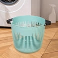 thumbnail image 6 of Leodye 1PCS Simple Plastic Laundry Basket,Large Capacity Open Design, Wear-resistant Storage Basket for Bathroom Household Dirty Clothes -11.81x7.87x7.87in, 6 of 6