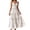 White, variant on Luvior Women Bohemian Back Bow Knot Dress Print Sleeveless Long Gown Summer Casual Beach Vacation Flowy Lightweight Breathable Floral Fashion Outfit White S