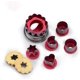 thumbnail image 1 of Vegetable Fruit Cutters Shapes Set, 6-Pack Linzer Cookie Cutters Stainless Steel, Hollow Sauce Jam Filled Torte Mold Christmas Tool Cake DIY Mousse, D, 1 of 5