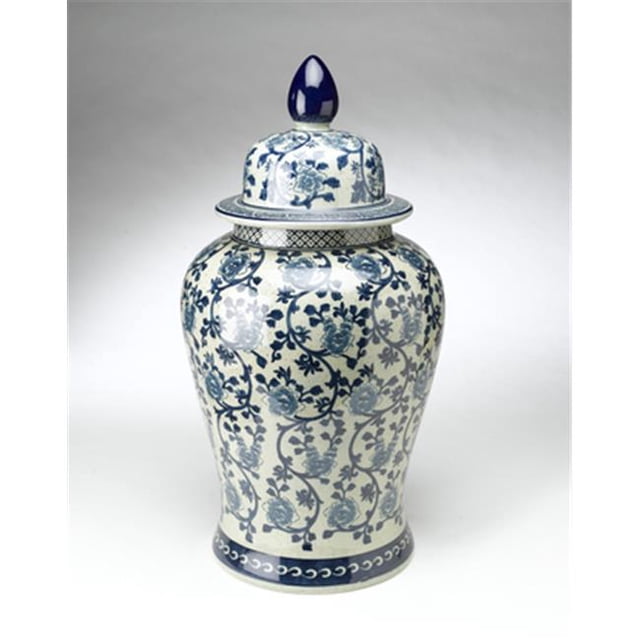 AA Importing 59707 Pot Vert Pâle et Bleu Antique avec Couvercle de 24 Po