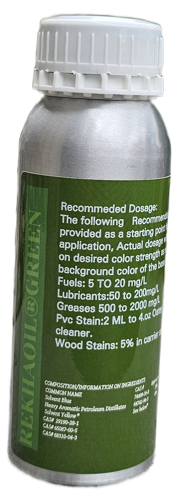Rekhaoil® Dyes for Petroleum Products 8oz Bottle (Multicolored, Green)