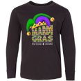 thumbnail image 3 of Inktastic Mardi Gras New Orleans Louisiana Jester Hat Long Sleeve Youth T-Shirt, 3 of 5