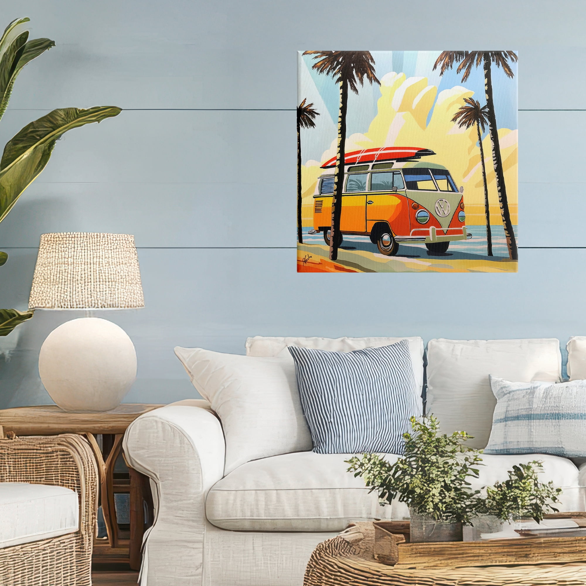 Stupell Industries Road Trip Beach Van Canvas Wall Art, design by John Jaster
