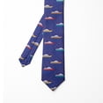 thumbnail image 2 of Necktie, Cartoon Cruise Travel Graphic, 3.7", Indigo Multicolor, by Ambesonne, 2 of 4