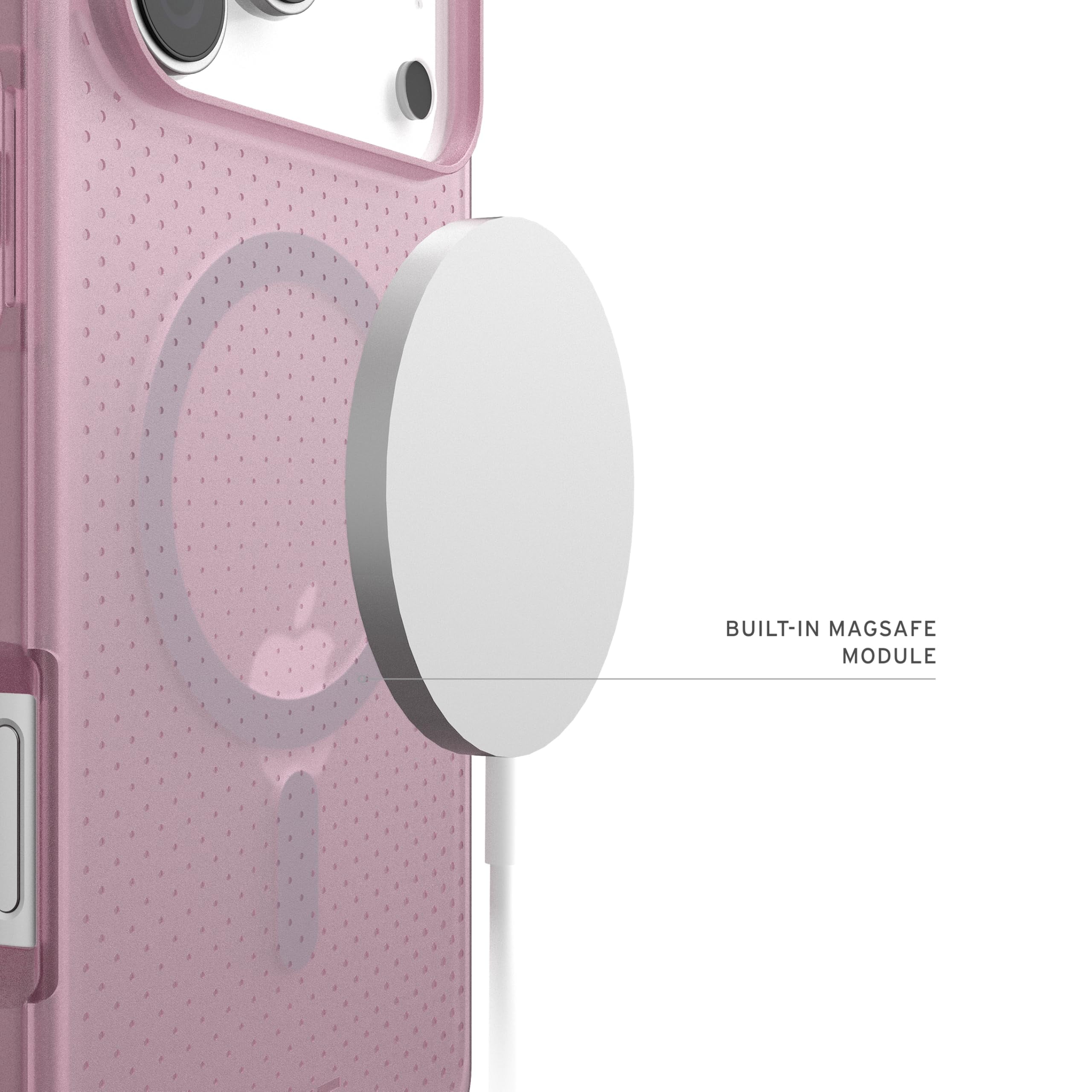 UAG iPhone 17 Pro Max Case Dot - Compatible with MagSafe Translucent Military Grade Protective Cover, Purple