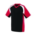 thumbnail image 2 of Adult Wicking Polyester V-Neck Short-Sleeve Jersey with Inserts 1535, 2 of 3