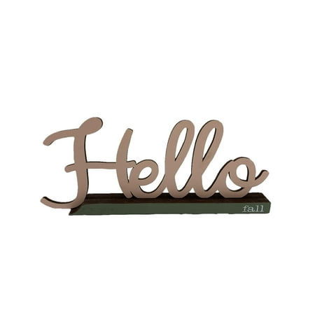 Way to Celebrate Harvest Word Hello Block TT 10"