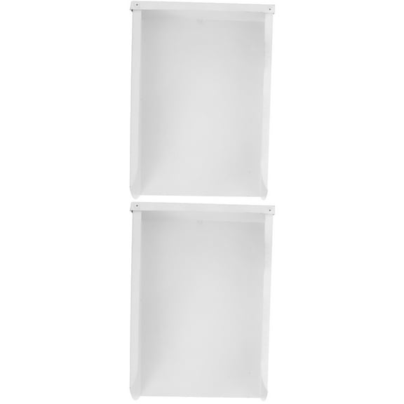 HOMEMAXS 2pcs Water Catch Rain Gutter Downspout Tray Gutter Downspout Extension Rain Gutter Drain Tray