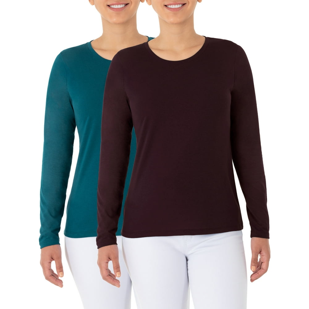 women's pima cotton long sleeve tee