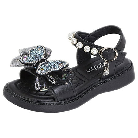 Caqnni Toddler Girls Sandals Little Girls Kids Shoes Girls Sandals Toddler Water Beach Flat Sandals Formal & Dailywear Girls Shoes
