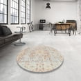 thumbnail image 3 of Ahgly Company Indoor Square Traditional Light French Beige Brown Oriental Area Rugs, 5' Square, 3 of 6