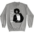 thumbnail image 1 of Whitney Houston Attitude Graphite  Heather Adult Sweatshirt, 1 of 2