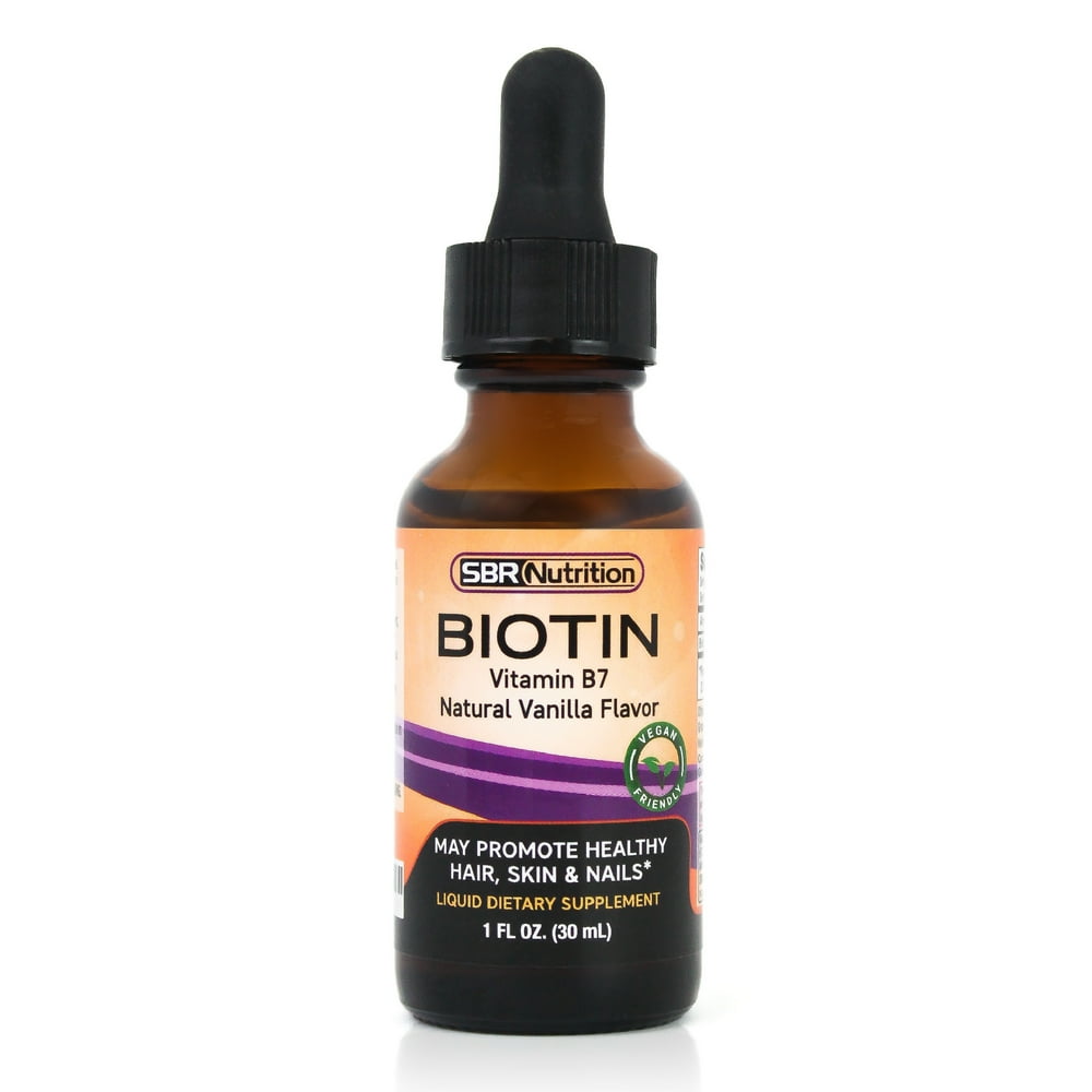 MAX ABSORPTION Biotin Liquid Drops, 5000mcg of Biotin Per Serving, 60 ...