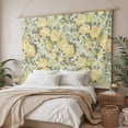 thumbnail image 3 of Yellow Rose Large Tapestry for Bedroom Wall Hanging Tapestry,Farmhouse Romantic Botanical Floral Flowers Ceiling Backdrop Tapestries Poster Blanket Wall Decor for Teens Room Living Room 85" x 90", 3 of 8
