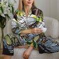 thumbnail image 6 of Sikiie fishing bass Pajamas Set Long Sleeve Sleepwear Womens Button Down Nightwear Pj Sets-XX-Large, 6 of 7