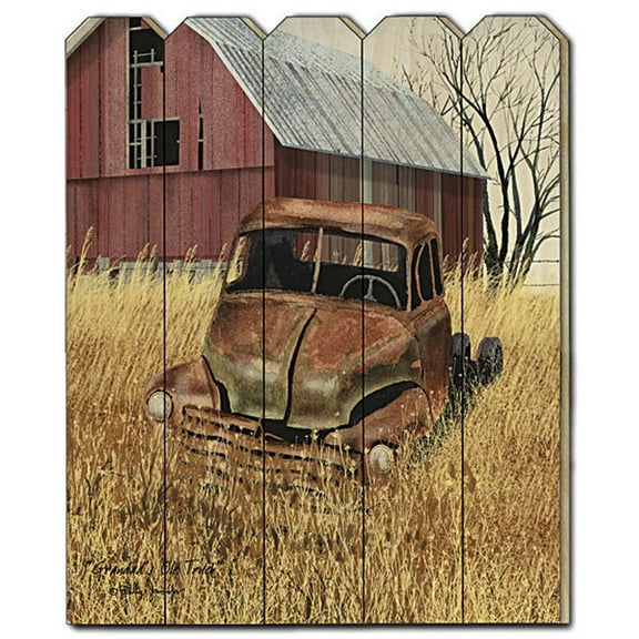 Granddads Old Truck by Billy Jacobs Printed Wall Art Wood Multi-Color