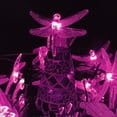 thumbnail image 5 of Solar Garden Dragonfly String Lights, 12ft 20LED Dragonfly String Light Solar Outdoor String Lights with 8 Mode Waterproof for Yard, 5 of 8