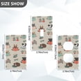 thumbnail image 7 of Yayeee Toggle Light Switch Wall Plate 1-Gang 4.5"x2.7" Home Decorative Outlet Cover, Cartoon Dog Reading Pattern, 7 of 7