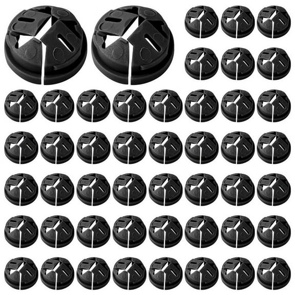 100pcs Push-in Cable Connectors,3/8-1/2 Inch Push in Connector Plastic Electrical Box Wire for Romex 1/2 Knockouts