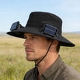 thumbnail image 5 of RICHMJ Solar Powered Fan Hat for Men Women, Wide Brim Hat with 2 Fans UPF 50+, For Outdoor Fishing Beach Sun Hat ,Mountaineering(D), 5 of 7