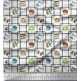 thumbnail image 1 of Soimoi Cotton Voile Fabric Thread Reel,Pin & Machine Sewing Fabric Prints by Yard 56 Inch Wide, 1 of 3