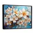 thumbnail image 2 of Designart "Plumeria Blossom In Beige And White Beauty I" Flower Floater Framed Canvas Art Print, 2 of 5