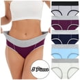 thumbnail image 2 of WZXFASHION Women Solid Color Patchwork Briefs Panties Underwear Knickers Bikini Underpants Intimates Multicolor XXXXL, 2 of 9